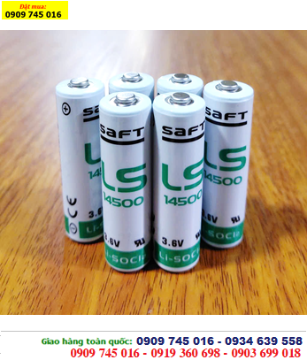 Pin Saft LS14500 lithium 3.6v size AA 2600mAh Made in France 